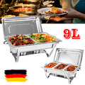 Chafing Dish Speisenwärmer Edelstahl Warmhaltebehälter Rechaud Wärmebehälter Set