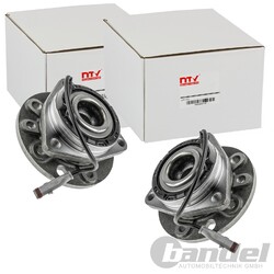2X NTY RADLAGER-SATZ VORNE BEIDSEITIG PASSEND FÜR OPEL ASTRA ZAFIRA LINKS+RECHTS