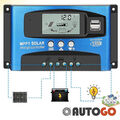 60/100A 12V-24V Digital MPPT Solar Ladegerät Controller Panel Regler Daul USB