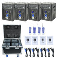 4stk 750W Feuerwerk Cold Spark Machine mit Flight Case DMX Sparkular DJ Show