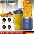 Smoothie Mixer USB Tragbarer Elektrisch Maker 400+400ML Mini Standmixer Mixer
