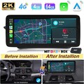 DAB+ 12.3" 2K 4+64G Android 15 Autoradio SWC Für Mercedes Benz A207 C207 NTG 4.0