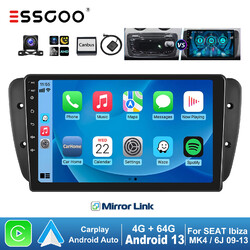 Für Seat Ibiza MK4 6J 09-13 Carplay Android 13 Autoradio GPS SAT NAVI 4+64G AHD