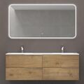 Badmöbel set Waschtisch mit Unterschrank Doppel Waschbecken 120cm 144cm Vanessa