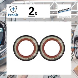 2x ORIGINAL® Victor Reinz Wellendichtring, Nockenwelle für Renault Laguna I