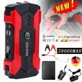 28000mah Auto KFZ Starthilfe Jump Starter 12V Ladegerät Booster Power Bank PKW