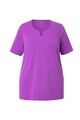Ulla Popken Damen große Größen T Shirt A Linie Tunika Ausschnitt Halbarm 807259