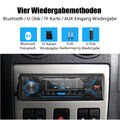 Autoradio 1DIN Bluetooth FM RADIO TF AUX-IN Auto USB SD MP3-Player Fernbedienung