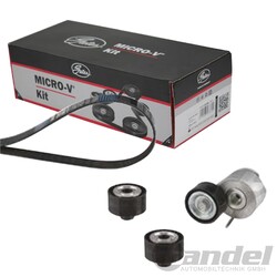 GATES Micro-V Kit KEILRIPPENRIEMEN-SATZ passend für CITROËN BERLINGO JUMPY FIAT