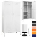 Mehrzweckschrank Kleiderschrank Stahl Kommode Hochschrank Stauraumkommode 180 cm