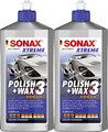 2x SONAX XTREME Polish + Wax 3 Hybrid NPT 500 ml 02022000