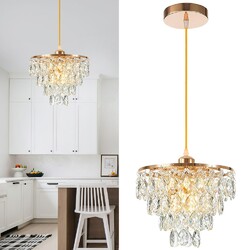 Kristall Deckenlampe LED Deckenleuchte Schlafzimmer Lampe Kronleuchter Lüster DE