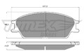 TOMEX Brakes Bremsbelagsatz Scheibenbremse TX 11-06 für HYUNDAI PONY SLC GETZ TB
