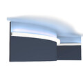 Orac Decor CX190F AXXENT U-PROFILE flexible Eckleiste Zierleiste Stuckleiste 2 m