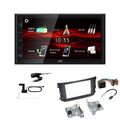 JVC Bluetooth 2DIN DAB+ Autoradio für Smart ForTwo 2010-2015 schwarz