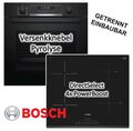 Herdset Bosch Einbau-Backofen Serie 6 mit Induktionskochfeld Facette autark 60cm