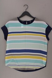 ⭐ Esprit Kurzarmbluse Classic Bluse für Damen Gr. 38, M gestreift neuwertig ⭐