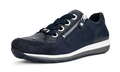 Ara Halbschuh OSAKA Blau Leder Schnürschuh Sneaker Einlage Reißverschluß Weite H