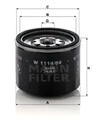 Ölfilter Anschraubfilter W 1114/80 MANN-FILTER für KIA MAZDA FORD