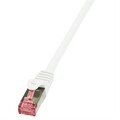 LogiLink Patchkabel Ethernet RJ45 Cat.6 S/FTP PIMF PrimeLine geschirmt weiß 5m
