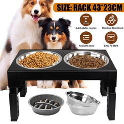 Katzennapf Erhöht Futterstation Katze - Futternäpfe Katzen 2er Set Näpfe Erhöht