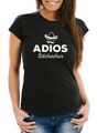 Damen T-Shirt Spruch Adios Bitchachos Sombrero Motiv Parodie Fun-Shirt Frauen