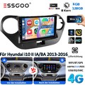 8Core 128G Für Hyundai i10 II IA/BA 2013-16 Android14 GPS Autoradio CarPlay DAB+