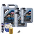 Motoröl 5W30 LIQUI MOLY Top Tec 4600 8L+MAHLE Ölfilter+Spülung+Ölablassschraube