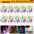 1-10X LED Spot Einbaustrahler Bluetooth Einbauleuchte Deckenspots RGB Dimmbar DE