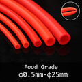 Silikonschlauch lebensmittelecht Unterdruckschlauch Rot ID 0.5-25mm Meterware