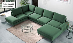 Ecksofa Flavious U Wohnlandschaft Polsterecke Polstergarnitur Polstersofa Couch