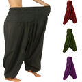 EXTRAGROßE Aladinhose Haremshose UNISEX Pumphose Hose Lagenlook Umstandshose