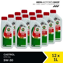 Castrol GTX 5W-30 C4 MB 226.51 RN0720 ACEA C4 12x1 Liter = 12 Liter