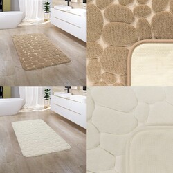 Badteppich Badematte Badvorleger Duschvorleger Waschbar Flauschig Memory Foam