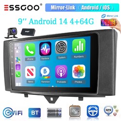 Für Smart Fortwo 451 2011-2015 4+64G GPS Navigation Android 14 Autoradio Carplay