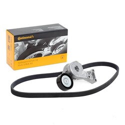 Continental ContiTech 6DPK1195K1 Keilrippenriemensatz + Spannrolle für VW BORA