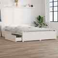 Bett Holzbett Massivholzbett Doppelbett Bettgestell mit Schubladen vidaXL