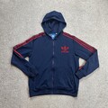 ADIDAS Trainingsjacke Jacke Gr. M Sportjacke Kapuzenpullover Pullover 7302 Blau