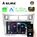 Für Toyota Yaris XP90 2005-2012 Autoradio Android 14 Carplay GPS WIFI 9" 2+32G