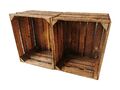 Holzkiste Kiste Holzbox Dekobox Natur Obstkisten Vintage 50 x 40 x 30cm 2er SET