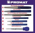 PROMAT Splintentreiber Montagedurchschläger Körner Durchtreiber Automatikkörner 