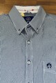Claudio Campione Hemd -Gr. L - Blau/Weiss gestreift - Button Down -  neuwertig-
