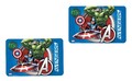 2er Set Avengers Tischunterlage Tischset Platzdeckchen Malunterlage 43 x 28 cm