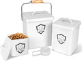 Zvonema Hundefutter Aufbewahrung-Tierfutterbehälter, Futtertonne Hund 3Er-Pack,M