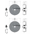 2X TEXTAR 203,3mm BREMSTROMMELN HINTEN PASSEND FÜR DACIA LOGAN SANDERO RENAULT