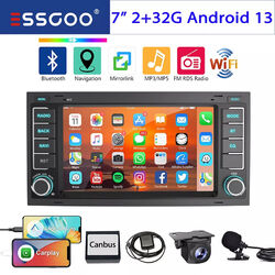 32G KAM+ Für VW T5 Multivan Transporter Touareg Android 13 Autoradio GPS Navi BT