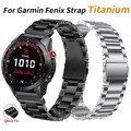 Für Garmin Fenix 8 E 7 7X 5 5X 6 6X Pro Epix Pro Quick Fit Titan Metall Armband