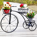 Blumenregal Fahrrad Form Blumenständer für 3 Blumentöpfen Pflanzenregal Deko DHL
