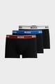 Boss 3er-Pack Stretch-Baumwoll-Hosen - schwarz mit farbigen Bundbändern