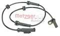 METZGER Sensor, Raddrehzahl Hinterachse links für FIAT